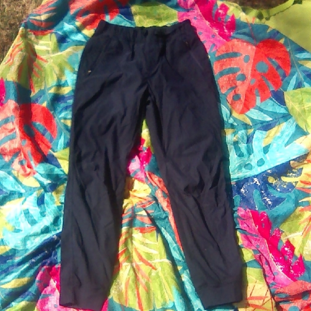 Eddie Bauer Navy and Black Women's Sweatpants